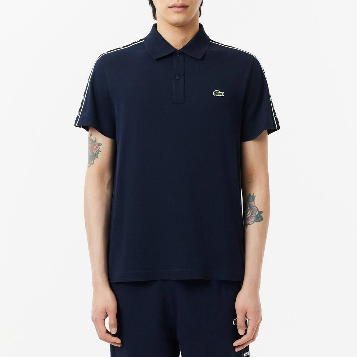 Navy Sleeve Stripe Polo Shirt main product photo