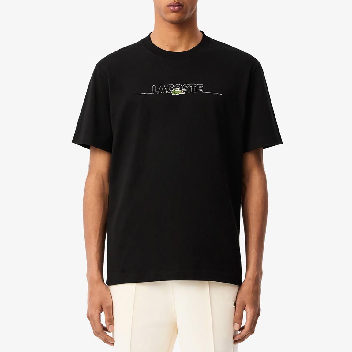 Black Embroidered Brand T-Shirt main product photo