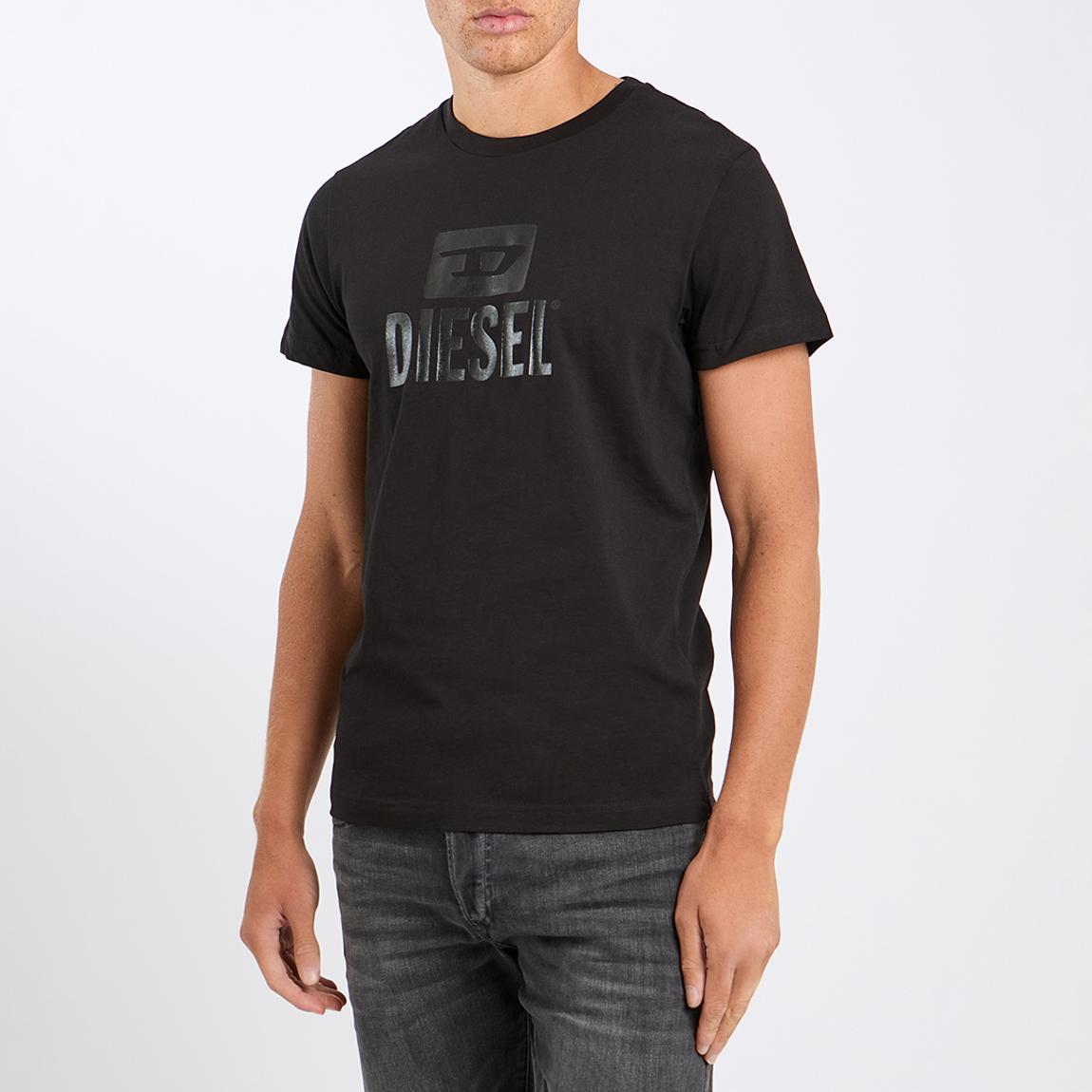 Black Large Printed Logo T-Shirt main product photo