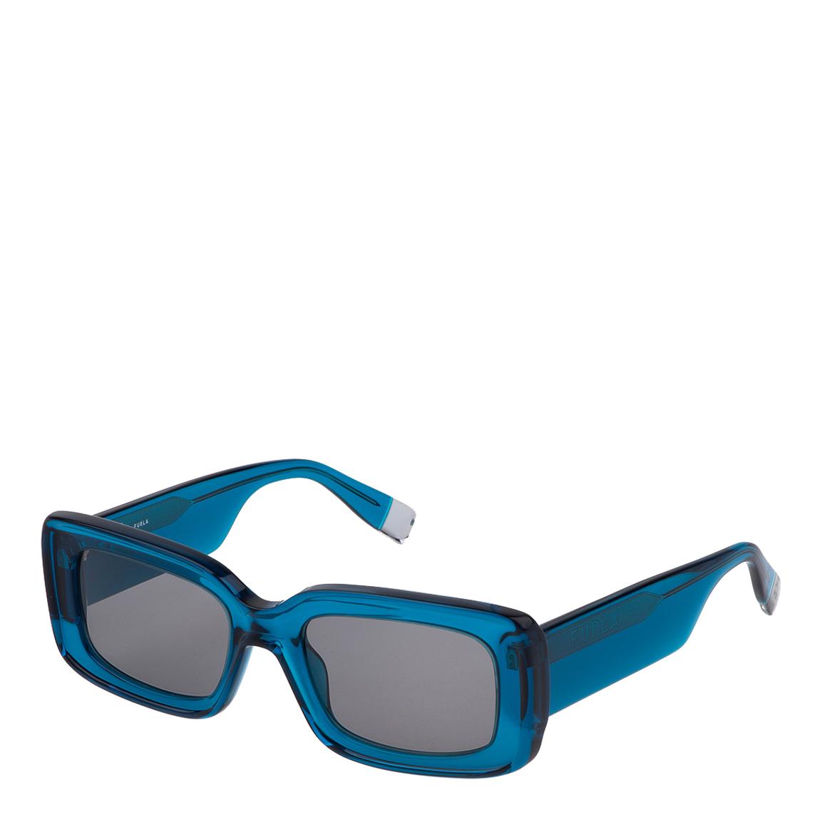 Shiny Transparent Azure Sunglasses 53mm main product photo