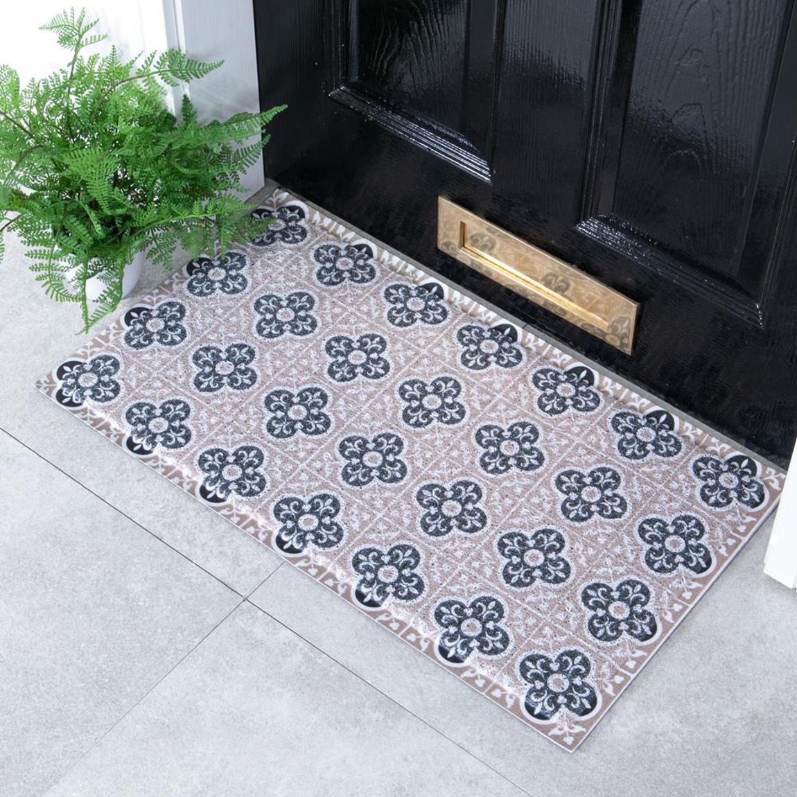 Beige Mosaic Doormat 70x40cm main product photo