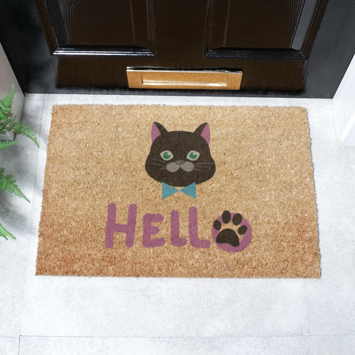Cat Hello Doormat 60x40cm main product photo