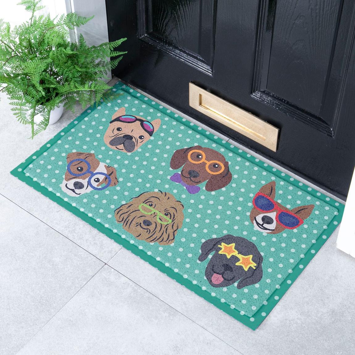 Dogs on Polka Dots Doormat 70x40cm main product photo