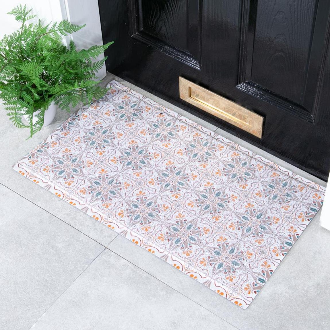 Beige Mosaic Tiles Doormat 70x40cm main product photo