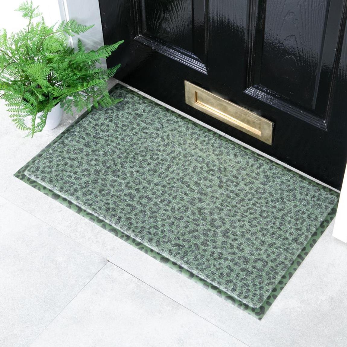 Green Leopard Doormat 70x40cm main product photo