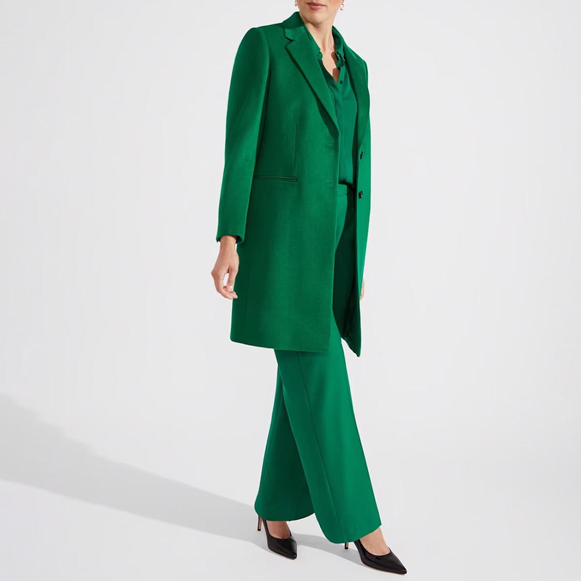 Green Petite Tilda Wool Coat main product photo