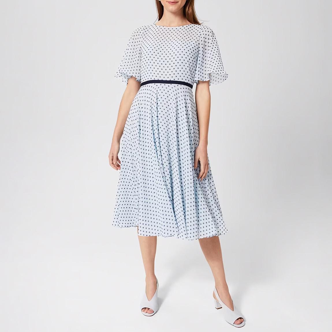 Light Blue Eleanor Polka Dot Dress main product photo