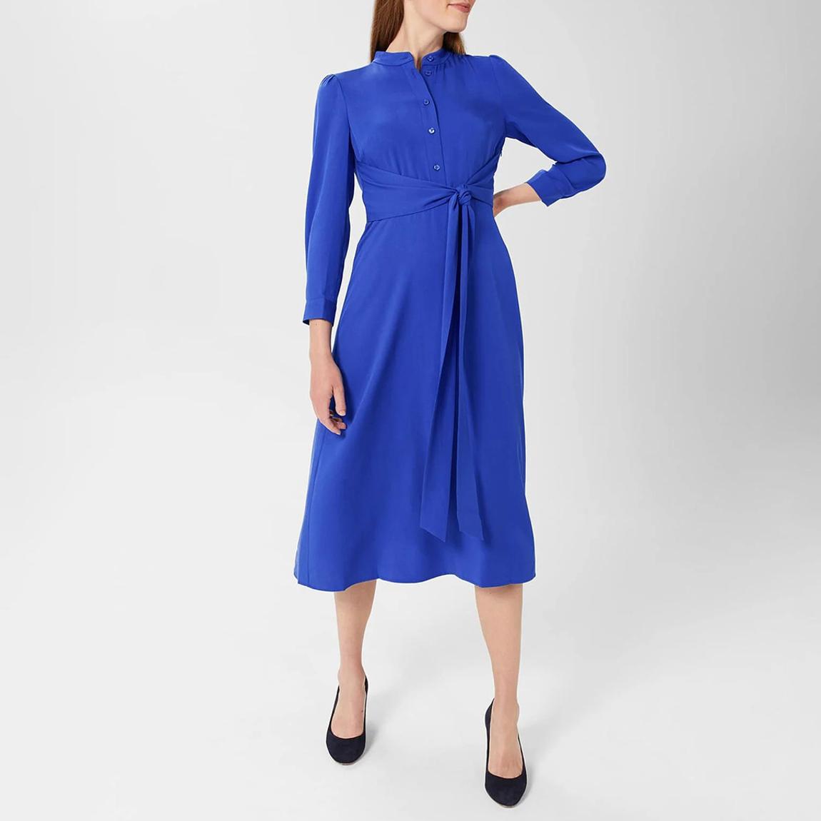 Blue Meadow Belted Fit and Flare Dress main product photo