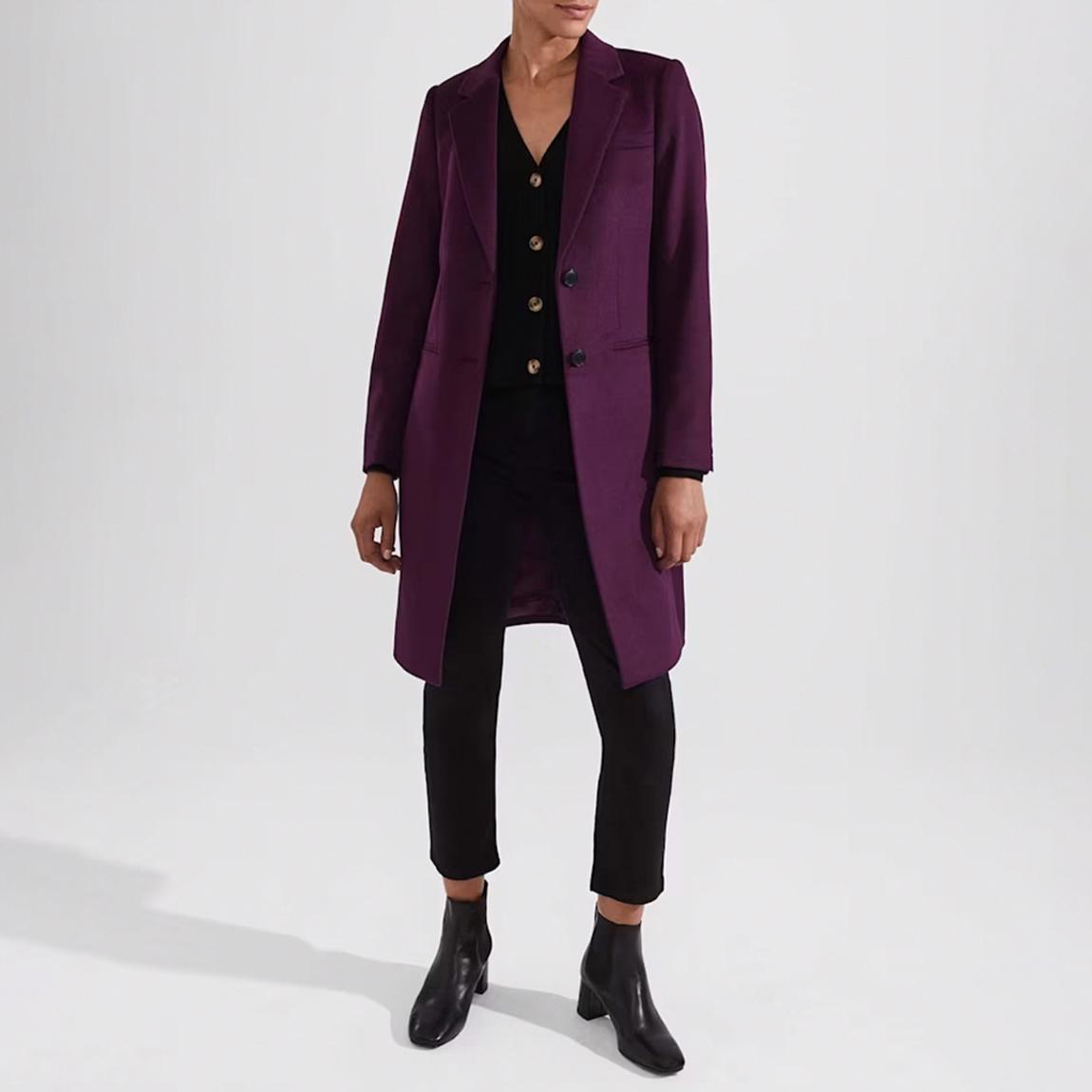 Purple Tilda Wool Coat main product photo