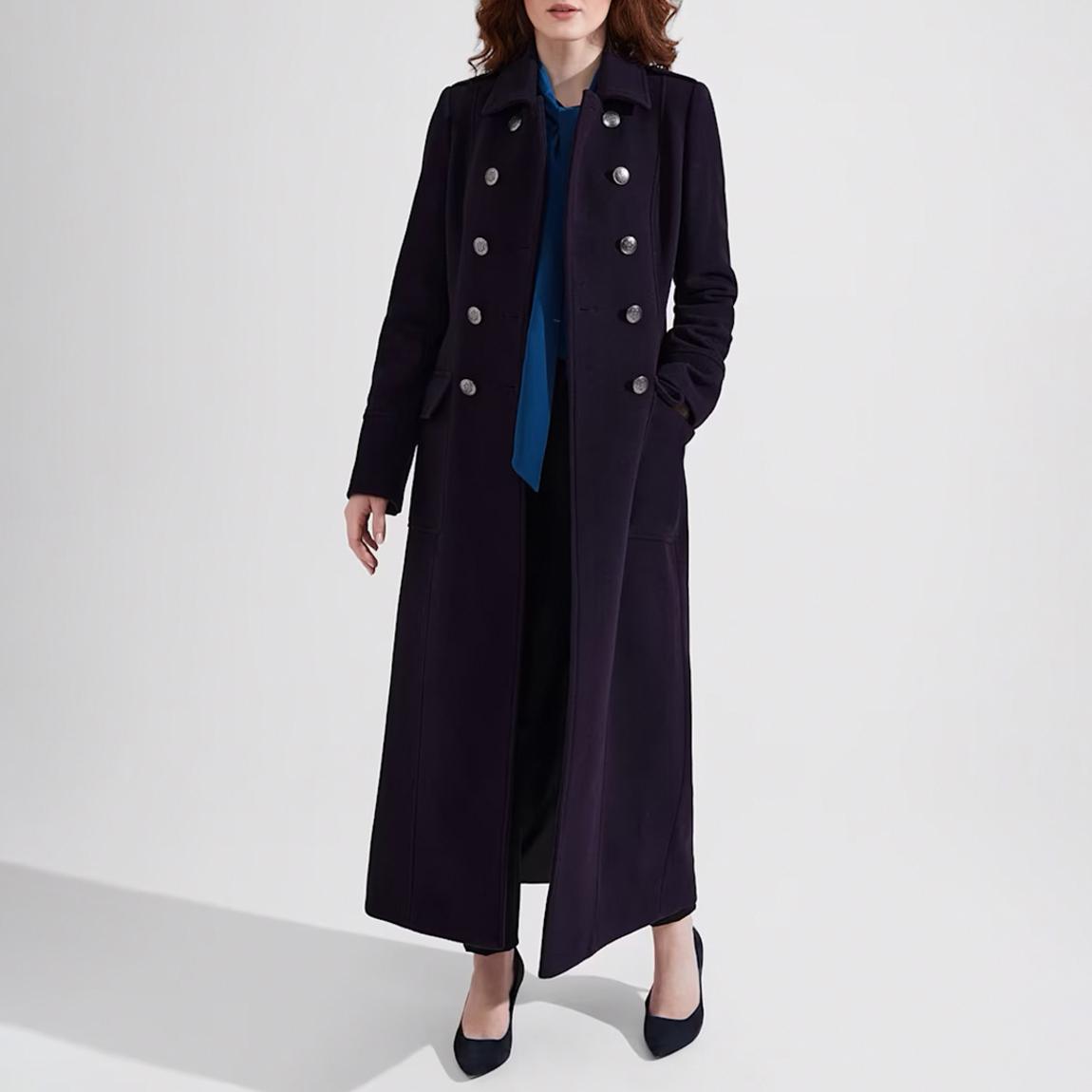 Navy Iris Cashmere Blend Coat main product photo