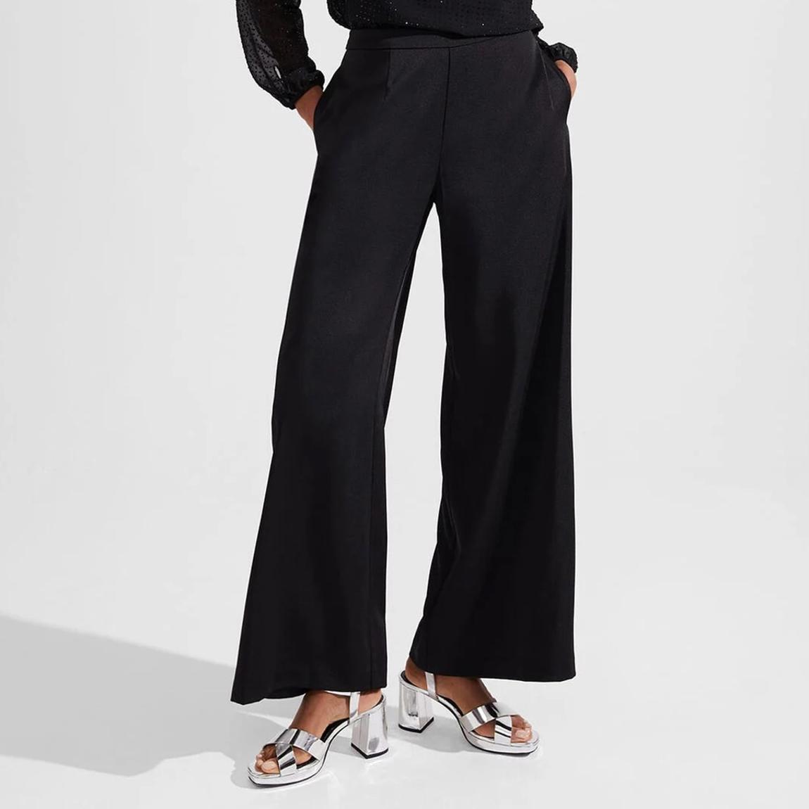 Black Guiliana Wide Trousers main product photo