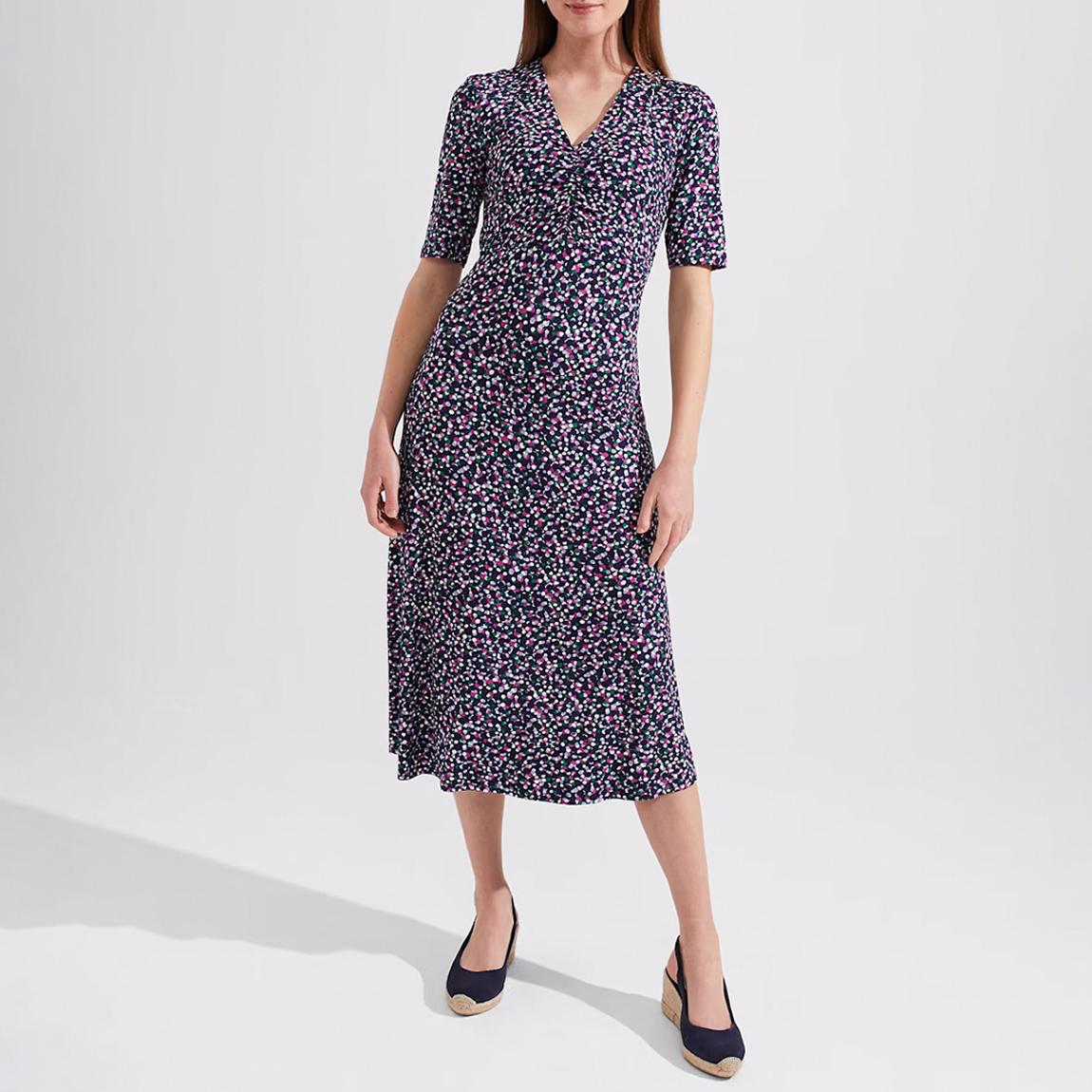 Navy Frankie Ruched Dress main product photo