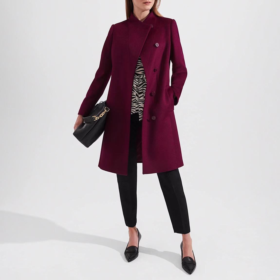 Plum Marissa Wool Coat main product photo