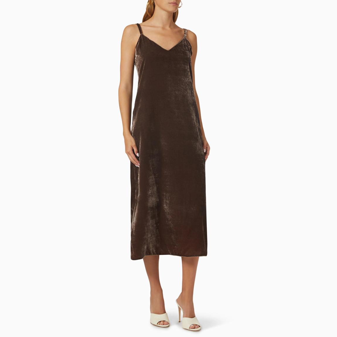 Dark Brown Gaia Midi Dress main product photo