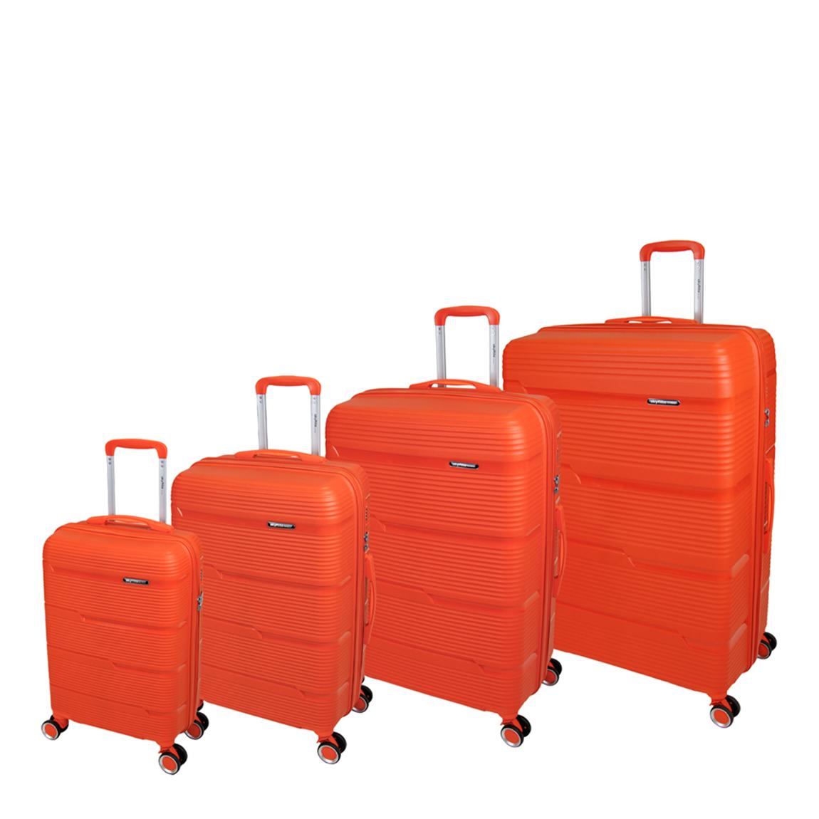 Orange Plasma 55/66/77/85cm 4-Piece Suitcase Set main product photo