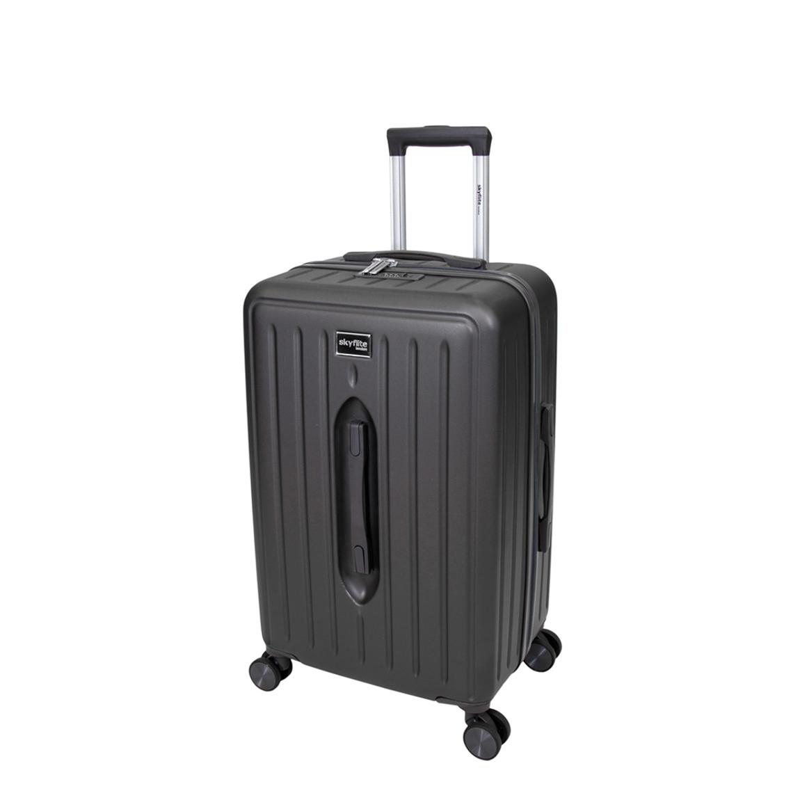 Charcoal Modern Trunk 67cm Medium Single Suitcase main product photo