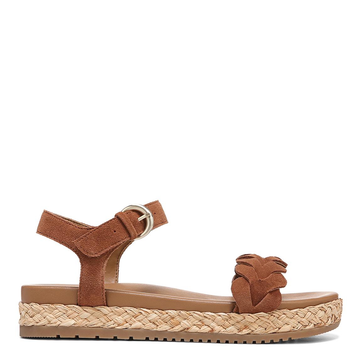Brown Neila Suede Platform Espadrille main product photo