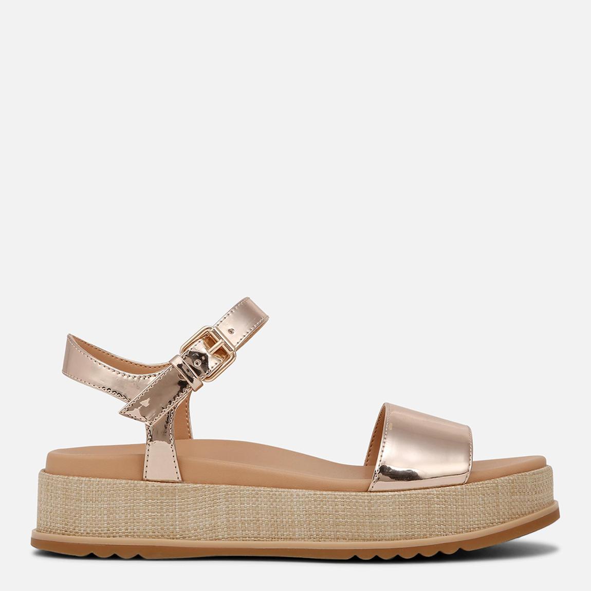 Rose Gold Zane Platform Sandals main product photo