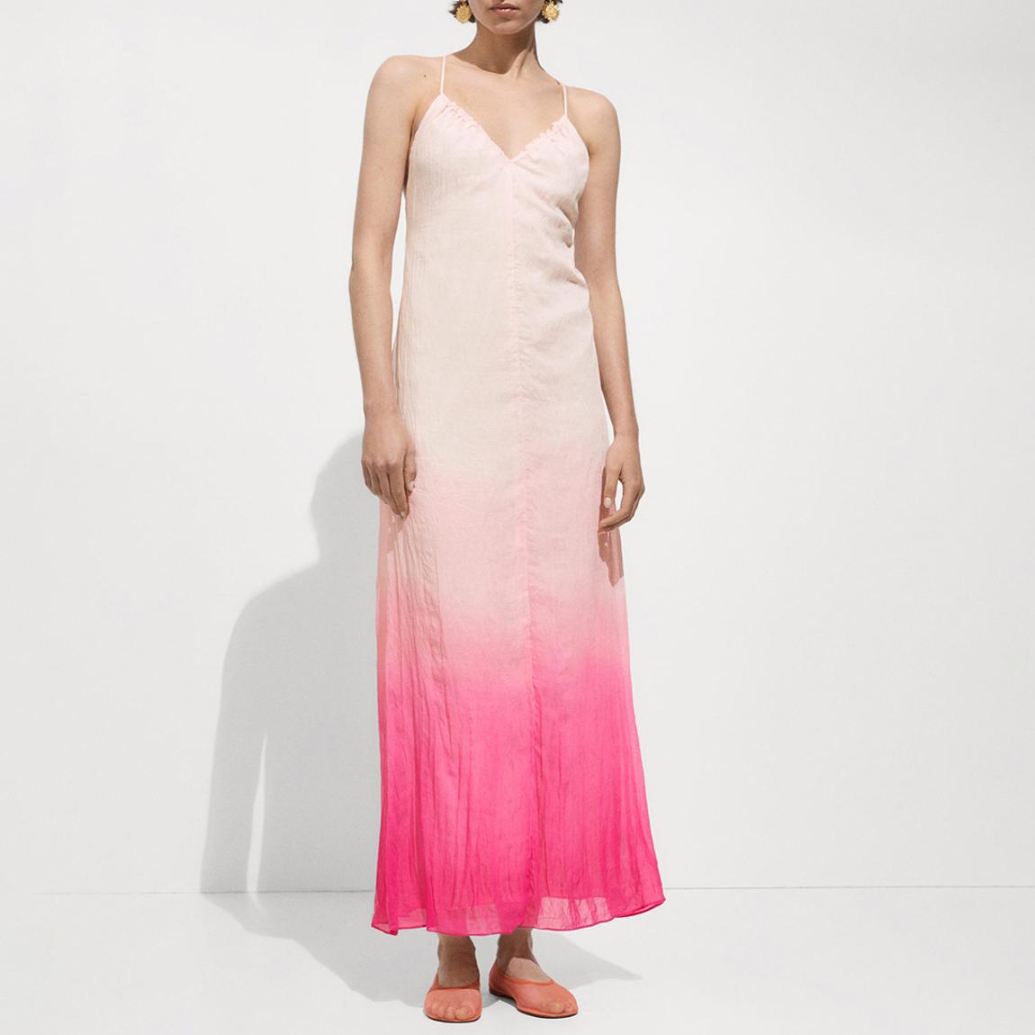 chinese dress ladies Mango Pine Overlap Side Slit Maxi Dress main image 0