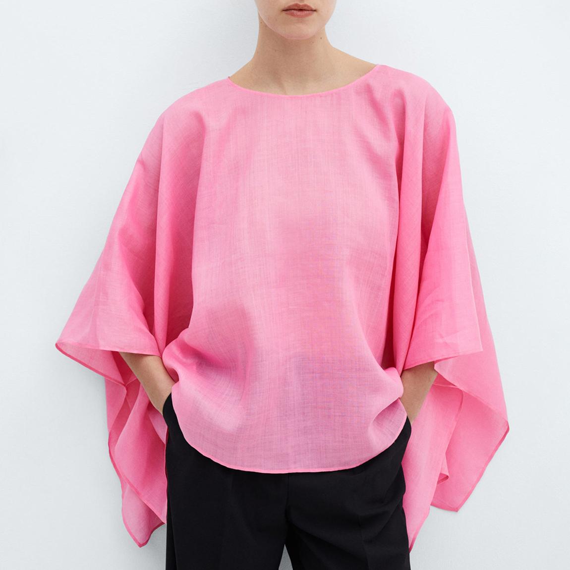 Baby Pink Poncho Top main product photo