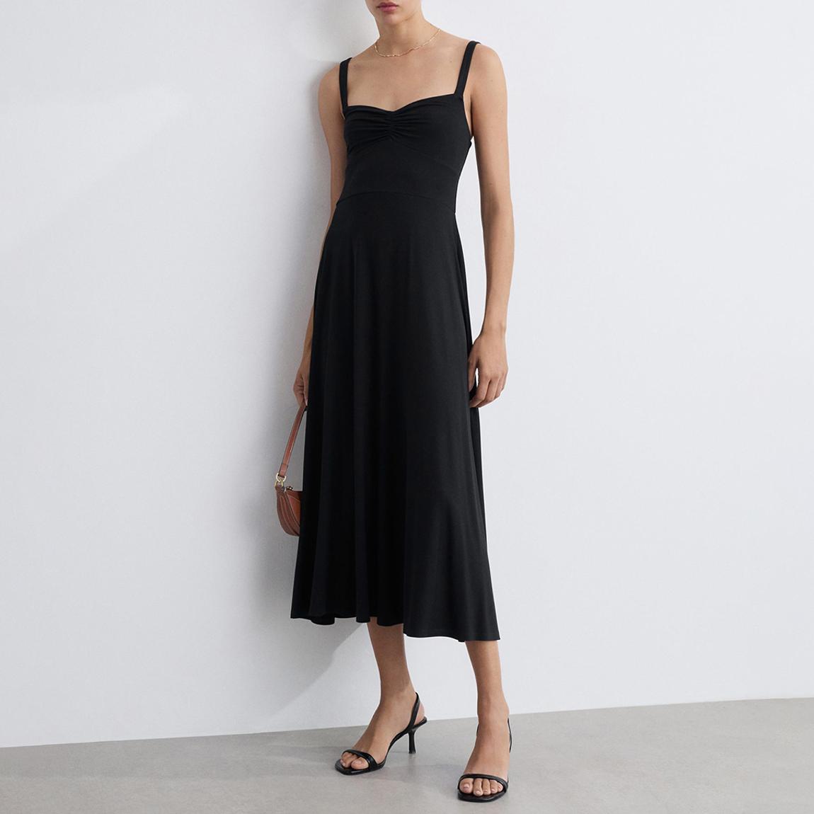 Black Fit & Flare Midaxi Dress main product photo
