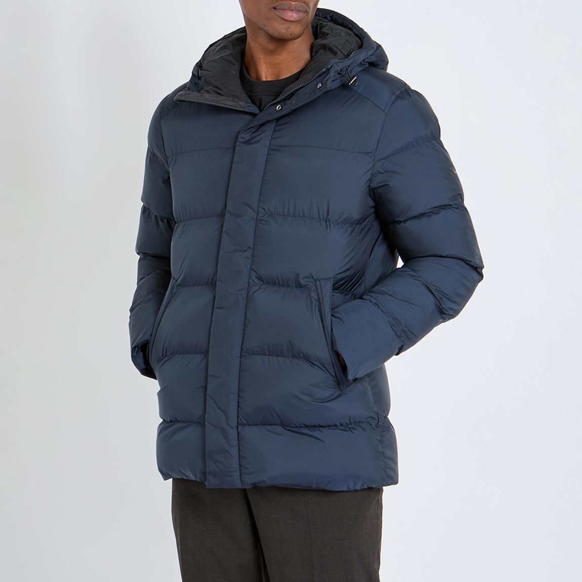Navy Padded Hooded Jacket main product photo