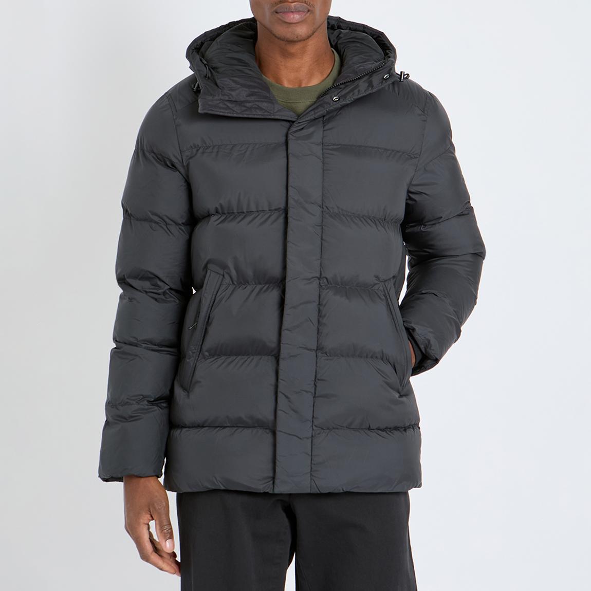 Black Padded Hooded Jacket main product photo