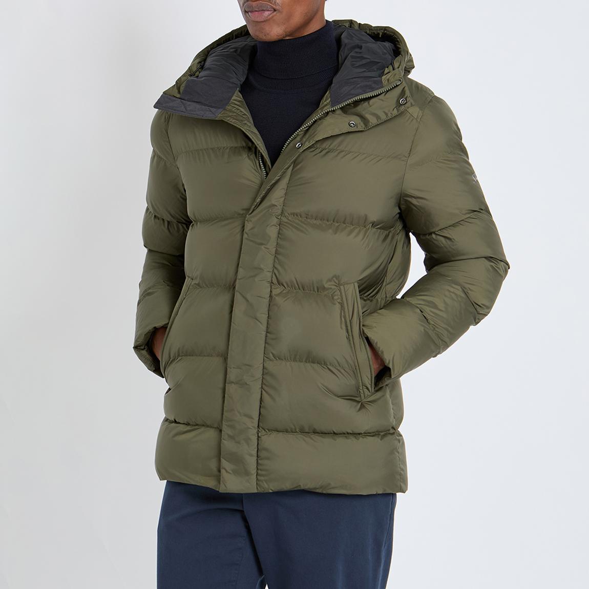 Green Padded Hooded Jacket main product photo