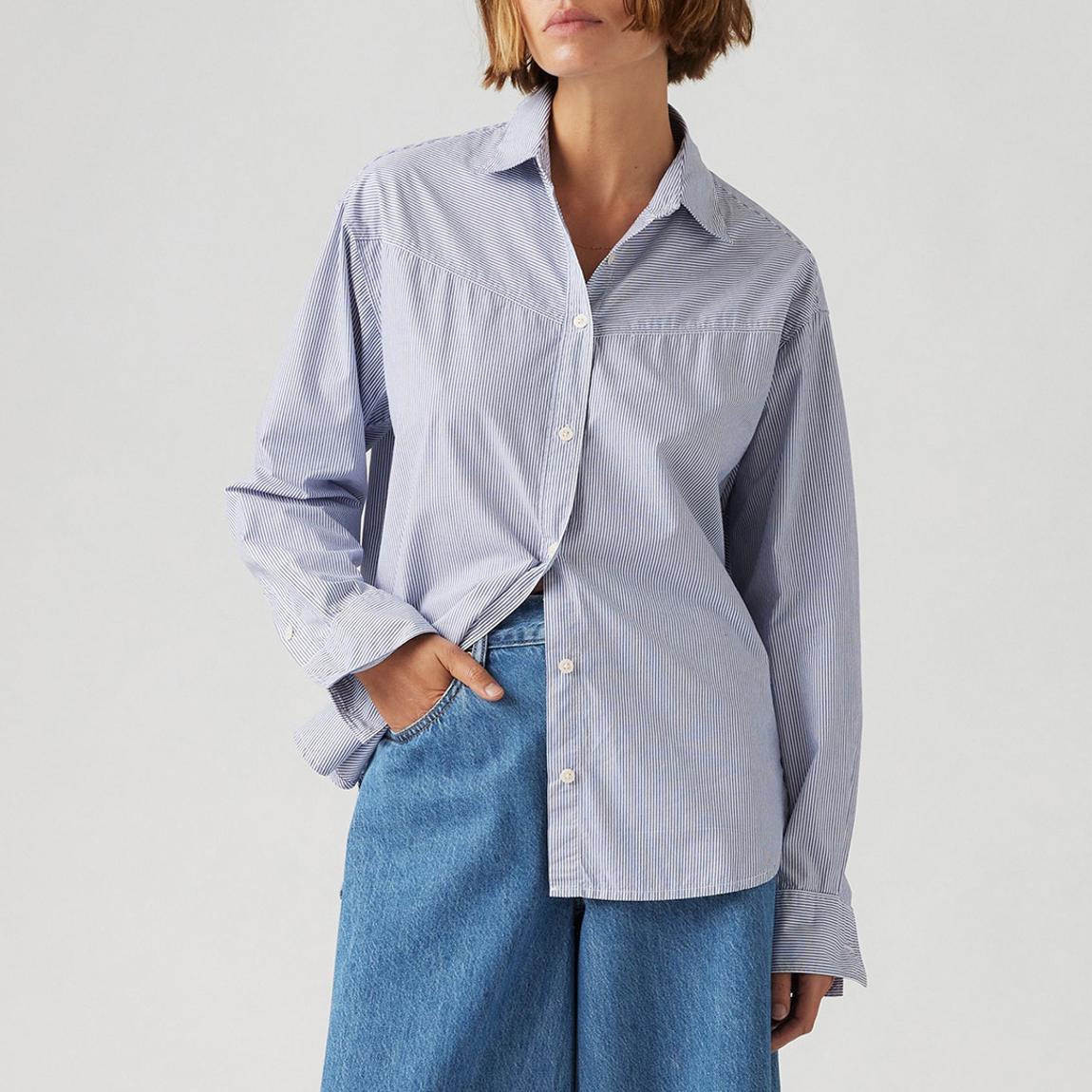 Blue Striped Cotton Shirt main product photo