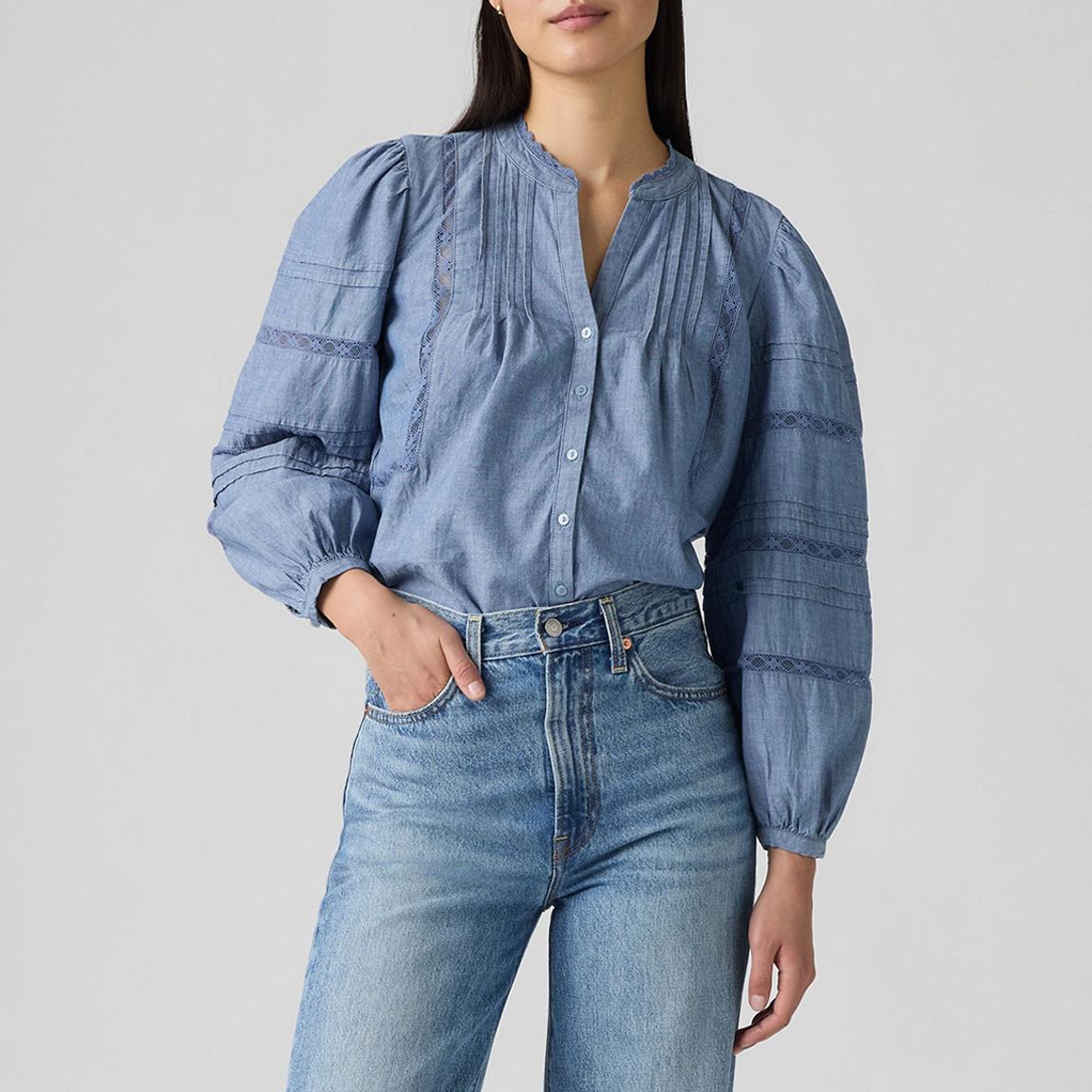 Blue Mandy Cotton Blouse main product photo