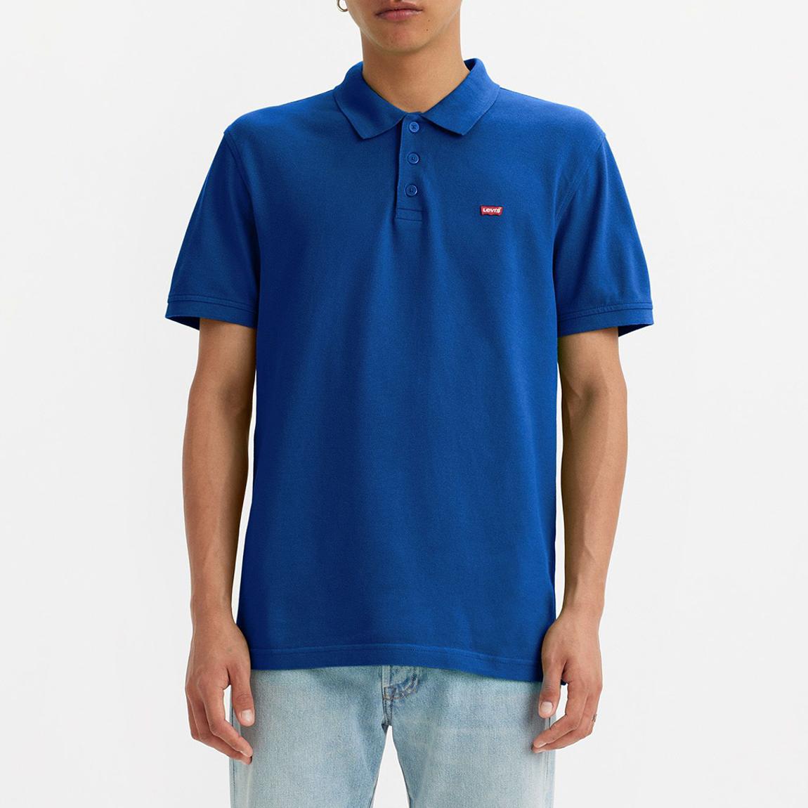 Blue Housemark Cotton Polo Shirt main product photo