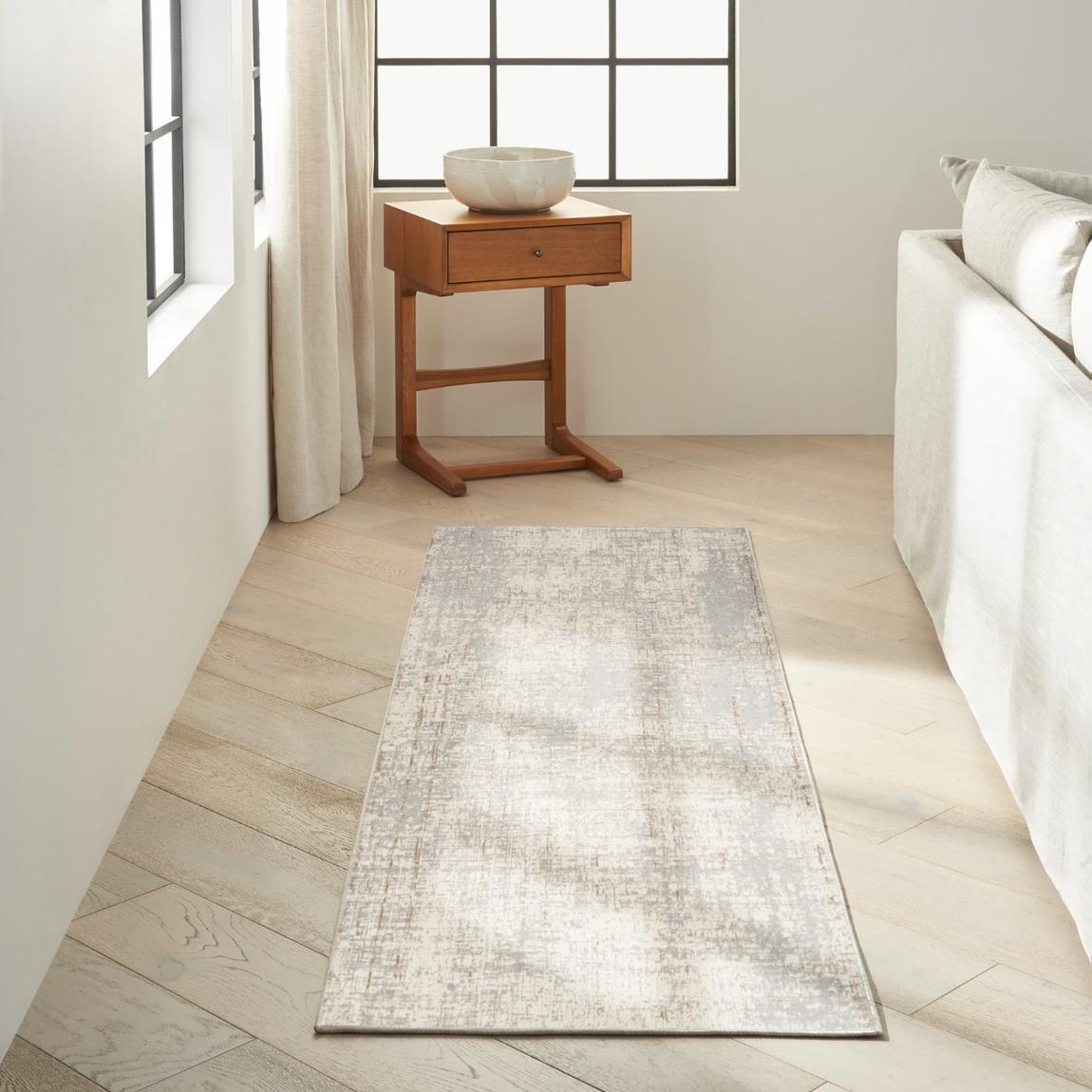 Rush Grey 221cm x 69cm Rug main product photo