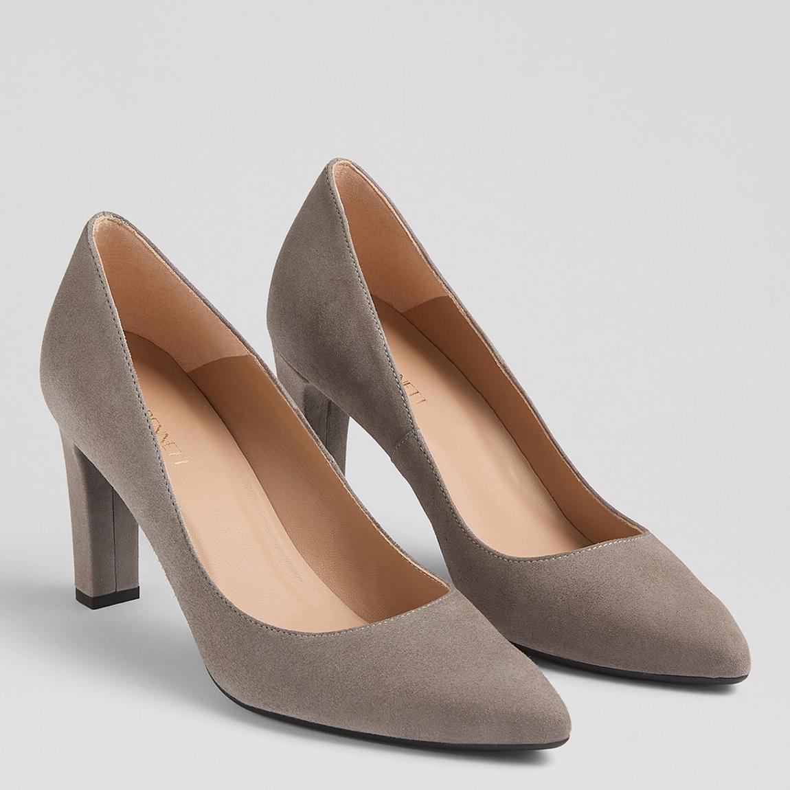Soft Grey Tess Suede Courts main product photo