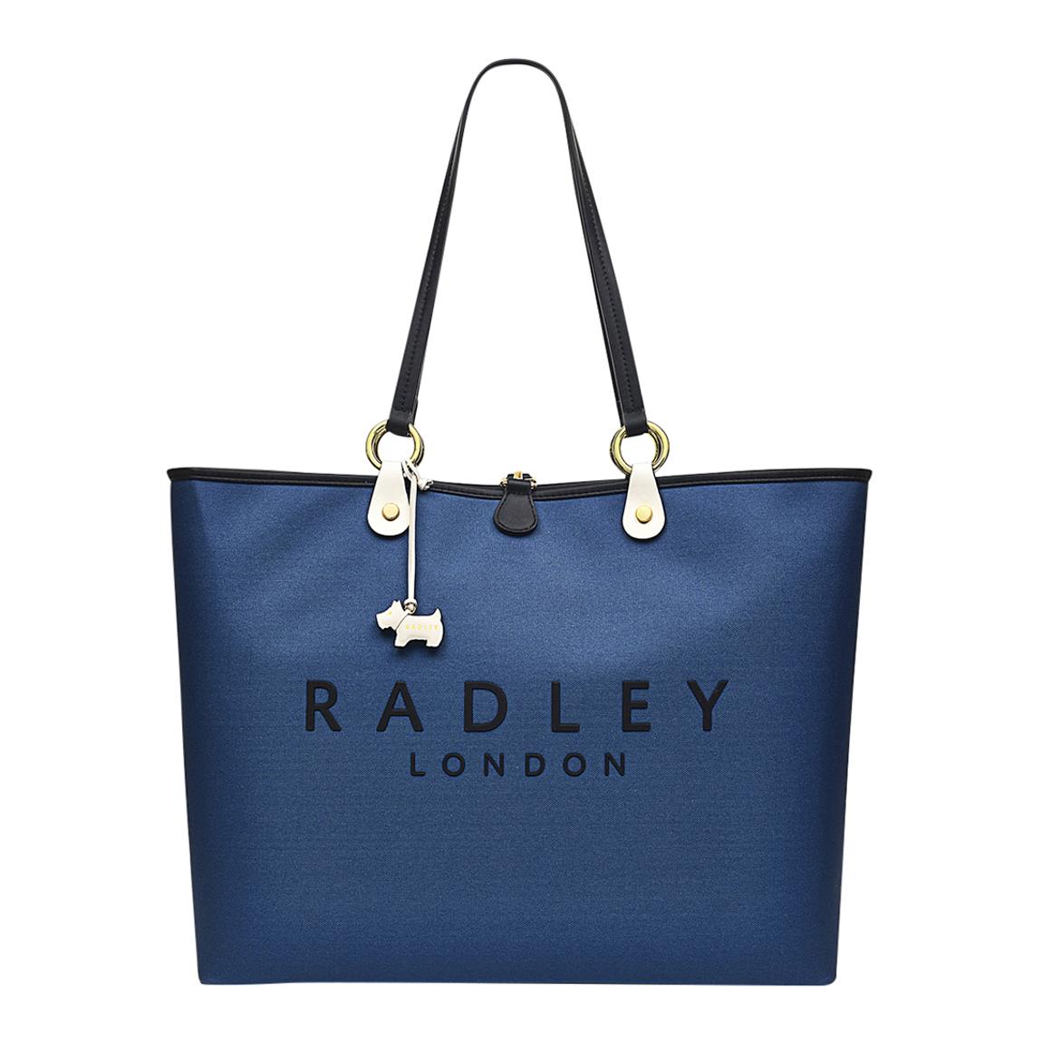 Vintage Blue Addison Gardens Resp Large Open Top Tote main product photo