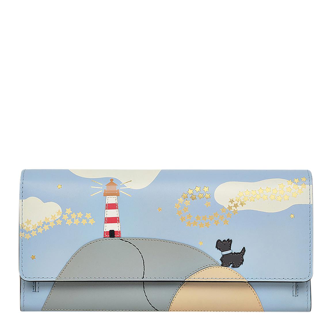 Smoke Blue Lighthouse Large Flapover Matinee Purse main product photo