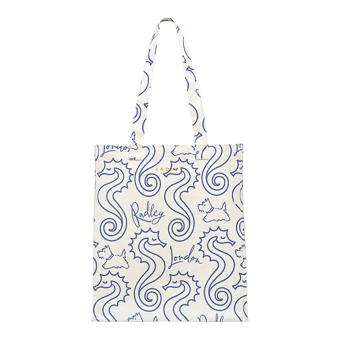 Natural Seahorse Medium Open Top Tote main product photo