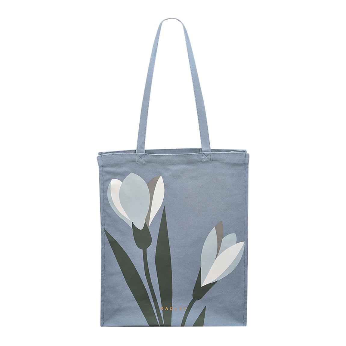 Smoke Blue Snow Drop Medium Open Top Tote main product photo