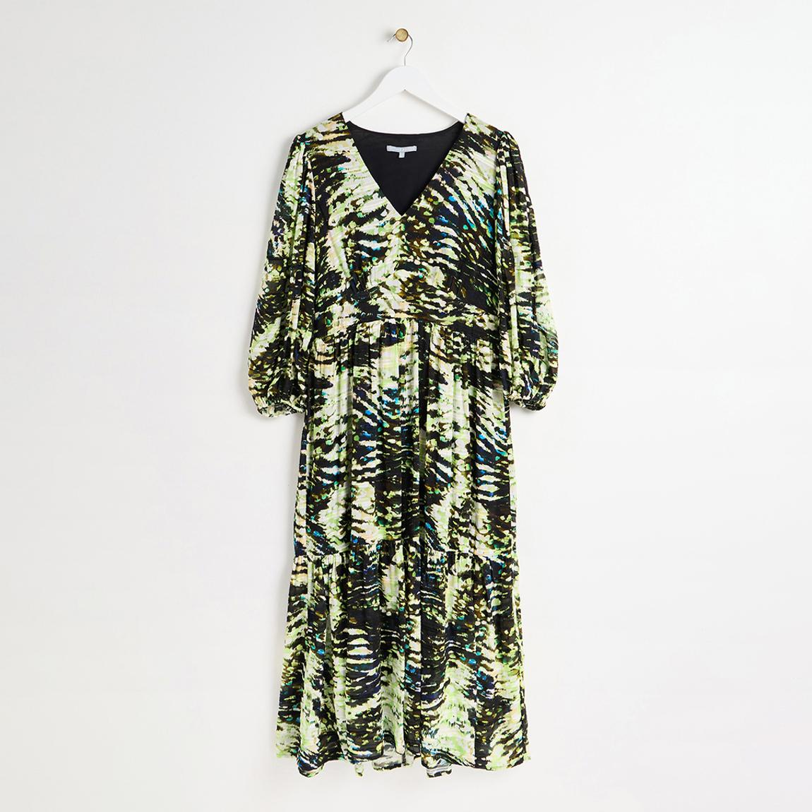 Green Terrain Textured Midi Dress main product photo