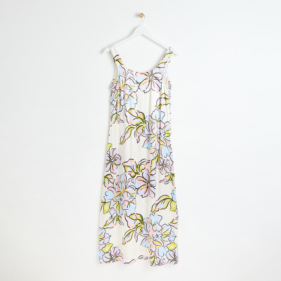 White Flower Square Neck Slip Dress main product photo