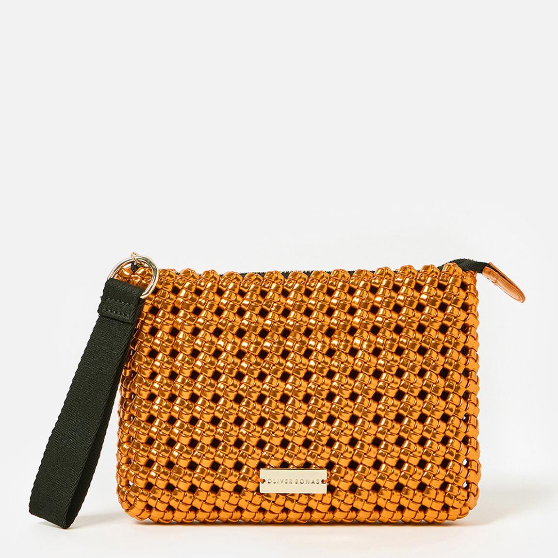 Orange Lizzie Braided Pouch main product photo