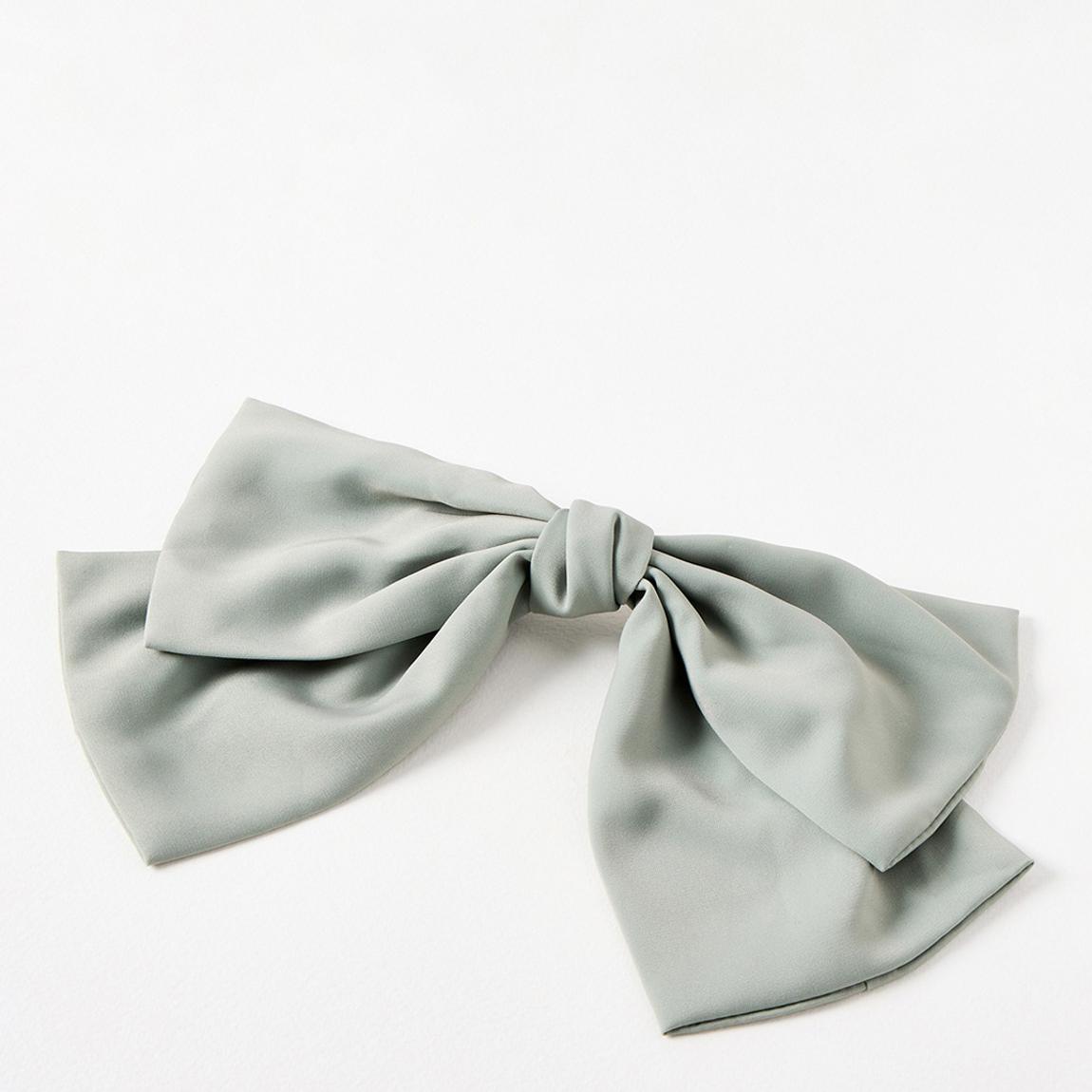 Sage Green Imogen Barrette Hair Bow main product photo
