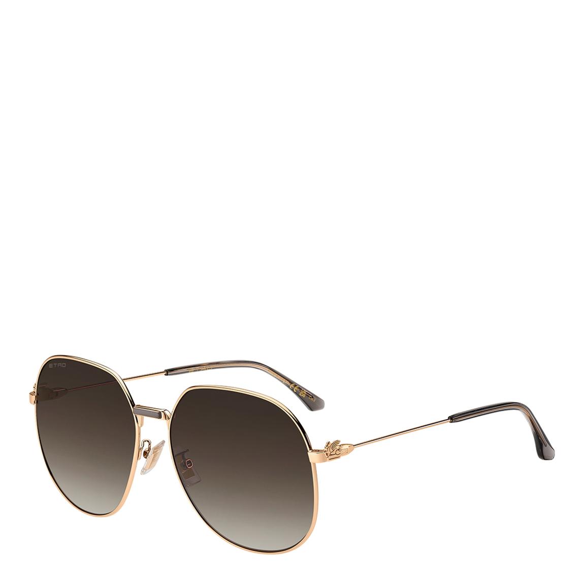 Gold Copper Square Sunglasses 63mm main product photo