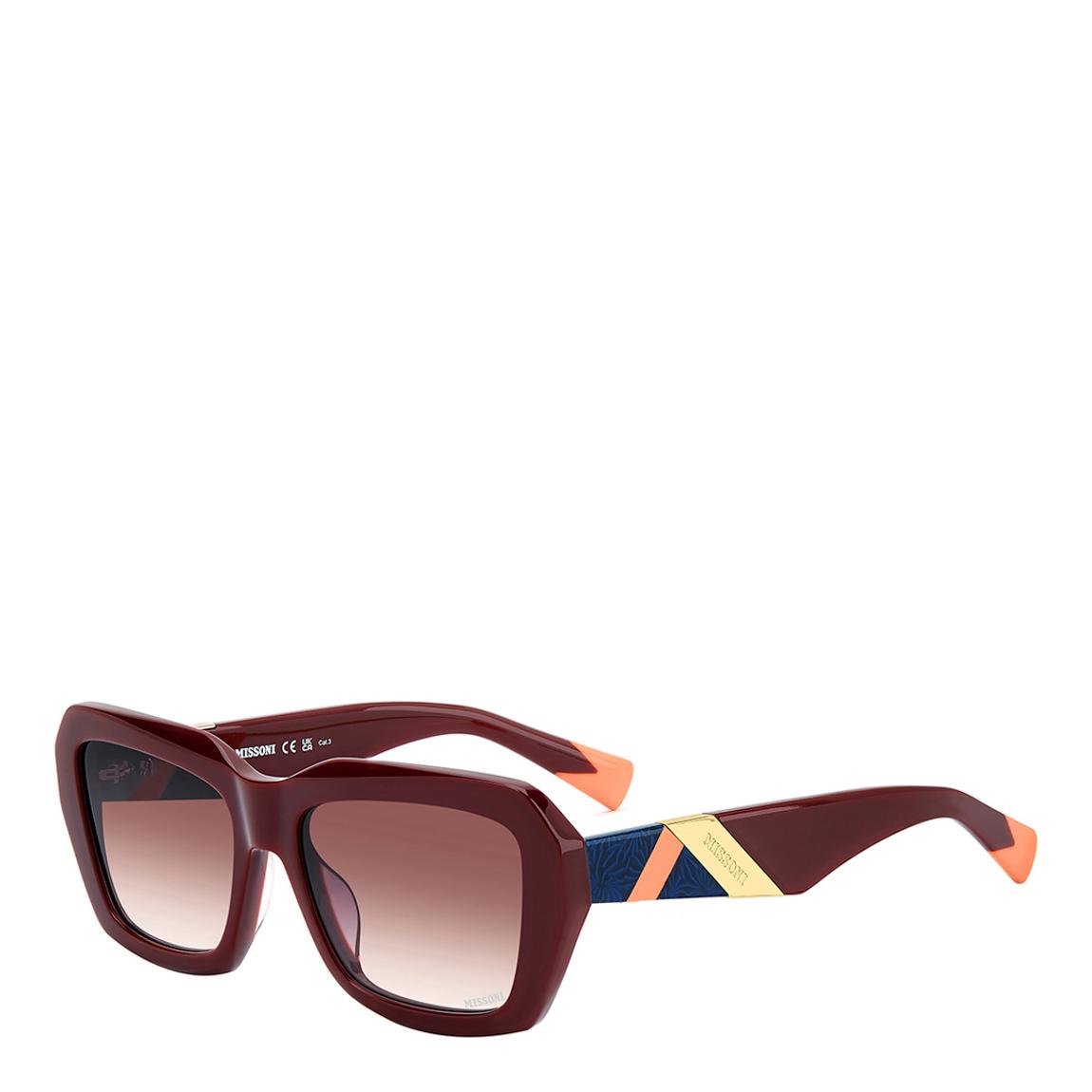 Burgundy Rectangular Sunglasses 55mm main product photo