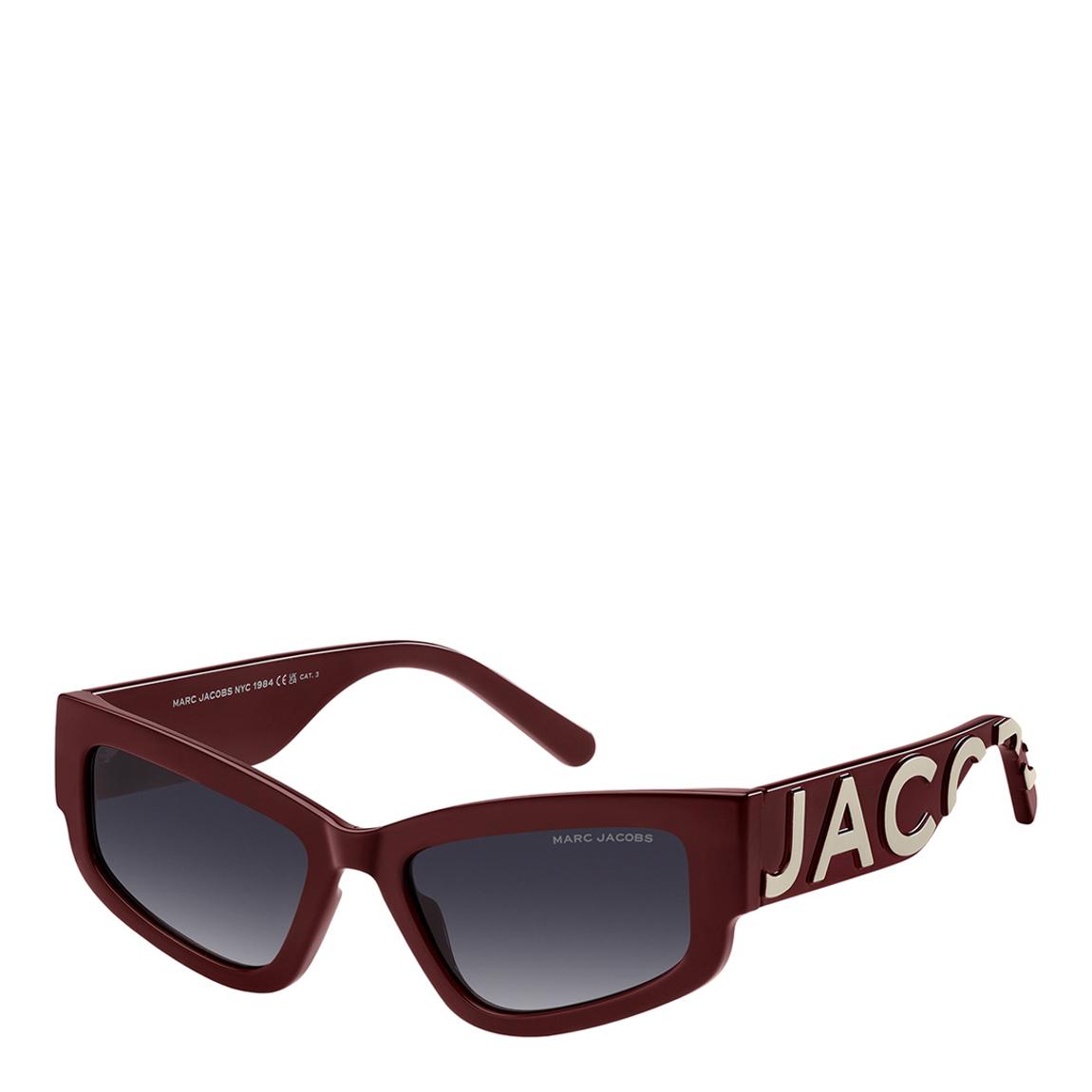 Women's Burgundy Beige Cat Eye Sunglasses 55mm main product photo