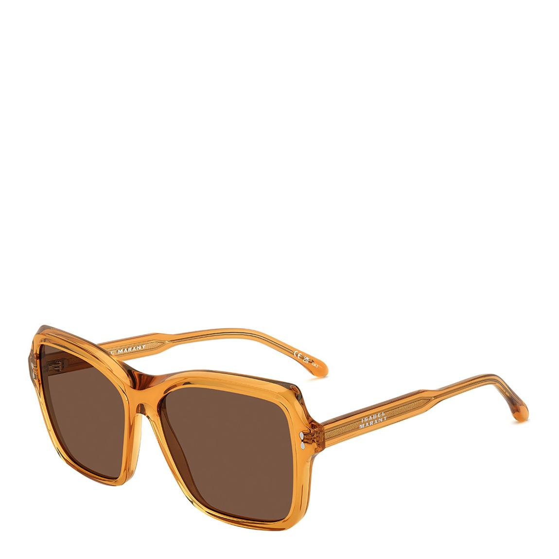 Orange Rectangular Sunglasses 58mm main product photo