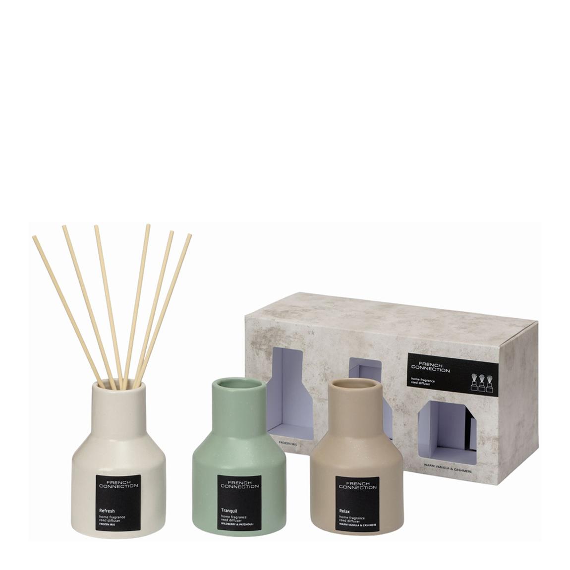 French Connection Stone range Trio of Reed Diffuser Gift Set 3 X 100ML main product photo