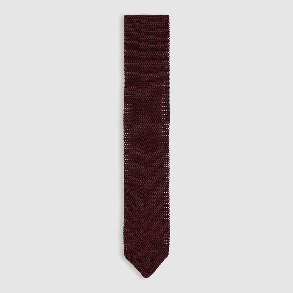 Burgundy Punto Spot Pin Dot Silk Tie main product photo