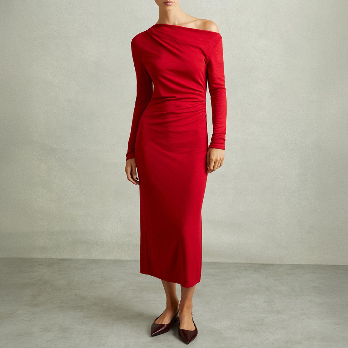 Scarlet Becky Fitted Jersey Midi Dress main product photo