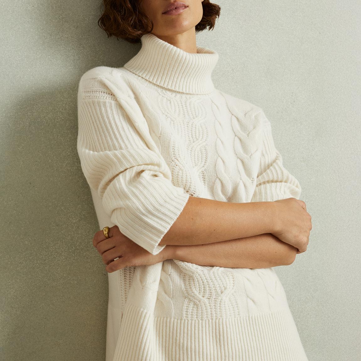 Cream Carina Cashmere Blend Jumper main product photo