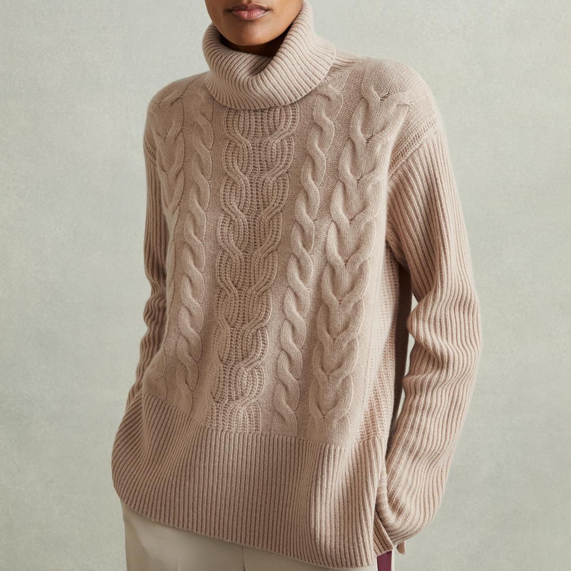 Beige Carina Cashmere Blend Jumper main product photo